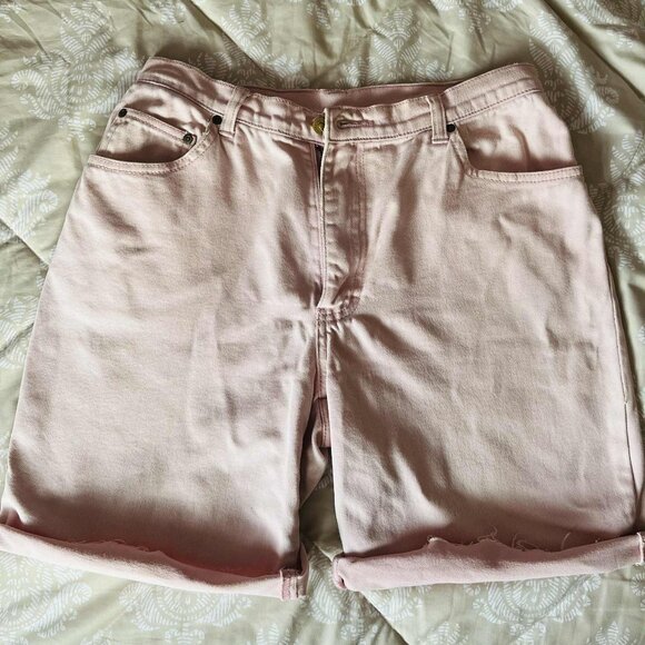 Light Pink Denim Shorts - Picture 1 of 5